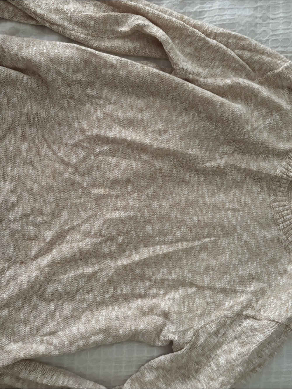 J. Crew Beige Marled Crewneck Sweater